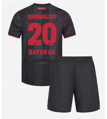 Bayer Leverkusen Alejandro Grimaldo #20 Dětské Domácí Dres 2025-26 Krátký Rukáv (+ trenýrky)
